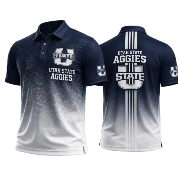 Utah State Aggies Polo Shirt Bottom Slit Button-up Shirts 2027 Limited