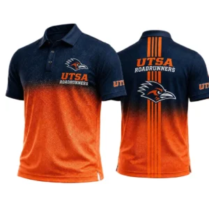UTSA Roadrunners Polo Shirt Bottom Slit Button-up Shirts 2027 Limited