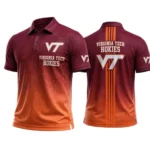 Virginia Tech Hokies Polo Shirt Bottom Slit Button-up Shirts 2027 Limited