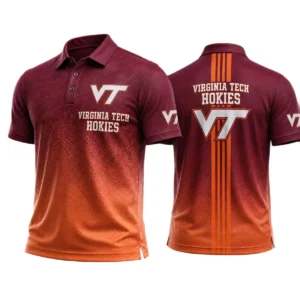 Virginia Tech Hokies Polo Shirt Bottom Slit Button-up Shirts 2027 Limited