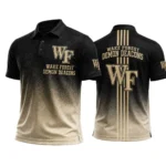 Wake Forest Demon Deacons Polo Shirt Bottom Slit Button-up Shirts 2027 Limited