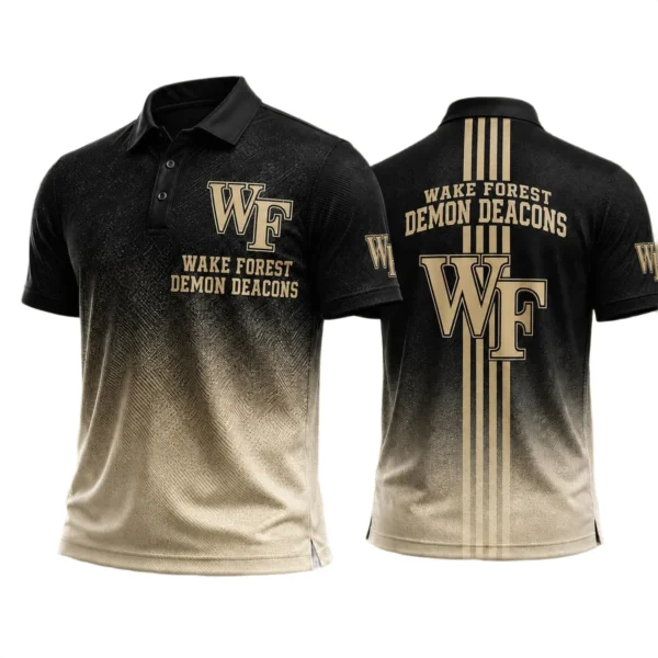 Wake Forest Demon Deacons Polo Shirt Bottom Slit Button-up Shirts 2027 Limited