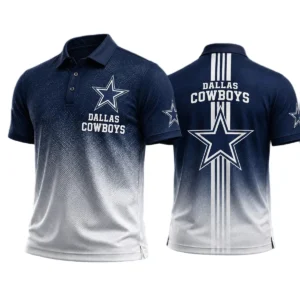 Dallas Cowboys Men’s Button Short Sleeve Polo Bottom Slit New 2026 Limited