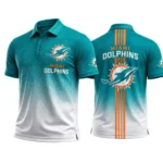 Miami Dolphins Men’s Button Short Sleeve Polo Bottom Slit New 2026 Limited