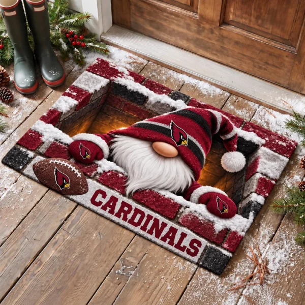 Arizona Cardinals Premium Coir Door Mat Rubber Backed Gift For Christmas