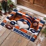 Denver Broncos Premium Rubber Backed Coir Doormat Gift For Christmas