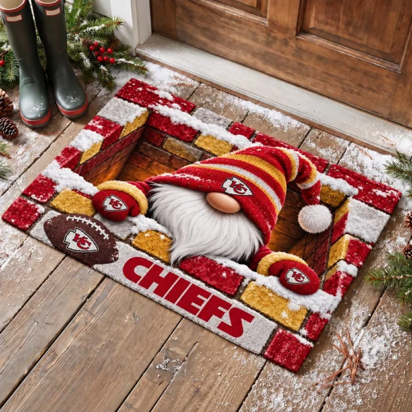 Kansas City Chiefs Premium Coir Door Mat Rubber Backed Gift For Christmas