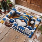 Los Angeles Chargers Premium Coir Door Mat Rubber Backed Gift For Christmas