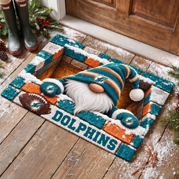 Miami Dolphins Premium Rectangle Area Velvet Rug Gift For Christmas