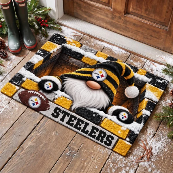 Pittsburgh Steelers Premium Coir Door Mat Rubber Backed Gift For Christmas