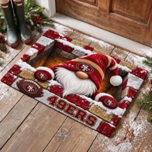 San Francisco 49ers Premium Coir Door Mat Rubber Backed Gift For Christmas
