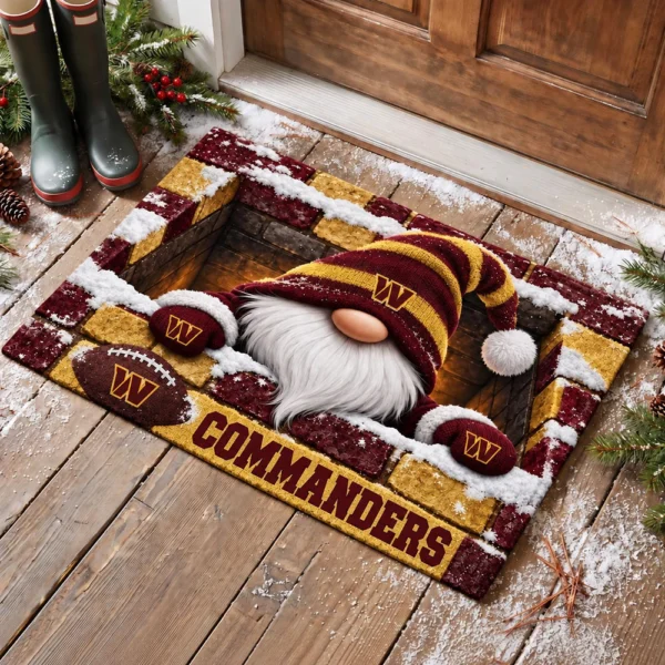 Washington Commanders Premium Coir Door Mat Rubber Backed Gift For Christmas