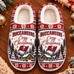 Tampa Bay Buccaneers Fluffy Plush House Slippers Unisex Gift For Christmas