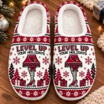 Arizona Cardinals House Slippers Fluffy Plush Unisex Limited Gift For Christmas