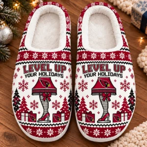 Arizona Cardinals Fluffy Plush House Slippers Unisex 2026 Gift For Christmas