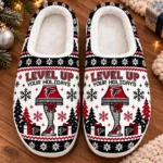 Atlanta Falcons House Slippers Fluffy Plush Unisex Limited Gift For Christmas