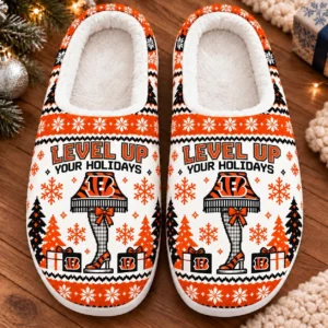 Cincinnati Bengals Fluffy Plush House Slippers Unisex 2026 Gift For Christmas