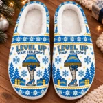 Los Angeles Chargers House Slippers Fluffy Plush Unisex Limited Gift For Christmas