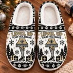 New Orleans Saints House Slippers Fluffy Plush Unisex Limited Gift For Christmas