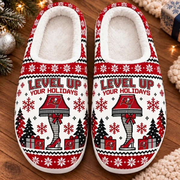 Tampa Bay Buccaneers House Slippers Fluffy Plush Unisex Limited Gift For Christmas