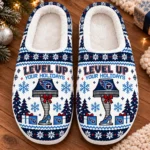 Tennessee Titans House Slippers Fluffy Plush Unisex Limited Gift For Christmas