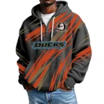 Anaheim Ducks Men Hoodie Quarter Zip Waffle Knit 2026 Limited