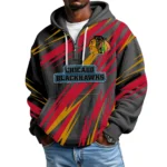 Chicago Blackhawks Men Hoodie Quarter Zip Waffle Knit 2026 Limited