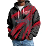 Detroit Red Wings Men Hoodie Quarter Zip Waffle Knit 2026 Limited