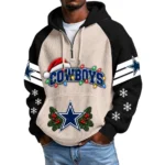Dallas Cowboys Men's Waffle Knit Hoodie Quarter Zip New 2026 Gift For Christmas