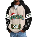 Green Bay Packers Men's Waffle Knit Hoodie Quarter Zip New 2026 Gift For Christmas