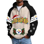 Pittsburgh Steelers Men's Waffle Knit Hoodie Quarter Zip New 2026 Gift For Christmas
