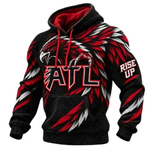 Atlanta Falcons Men's Waffle Knit Pullover Hoodie 2026 Limited