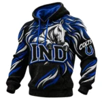Indianapolis Colts Men's Waffle Knit Pullover Hoodie 2026 Limited