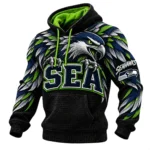 Seattle Seahawks Men's Waffle Knit Pullover Hoodie 2026 Limited