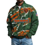 Chicago Bears Men's Waffle Knit Quarter-Zip Long Sleeve Shirt 2026 Limited