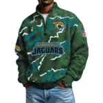 Jacksonville Jaguars Men's Waffle Knit Quarter-Zip Long Sleeve Shirt 2026 Limited