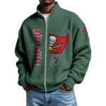 Tampa Bay Buccaneers Men’s Full Zip Waffle Knit Long Sleeve Sweatshirt Limited