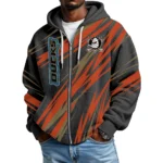 Anaheim Ducks Men Hoodies Full Zip Up Waffle Long Sleeve Sweatshirts Hooded 2026 Limited
