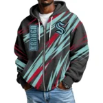 SeaKraken Men Hoodies Full Zip Up Waffle Long Sleeve Sweatshirts Hooded 2026 Limited