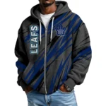 Toronto Maple Leafs Men Hoodies Full Zip Up Waffle Long Sleeve Sweatshirts Hooded 2026 Limited