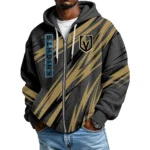 Vegas Golden Knights Men Hoodies Full Zip Up Waffle Long Sleeve Sweatshirts Hooded 2026 Limited